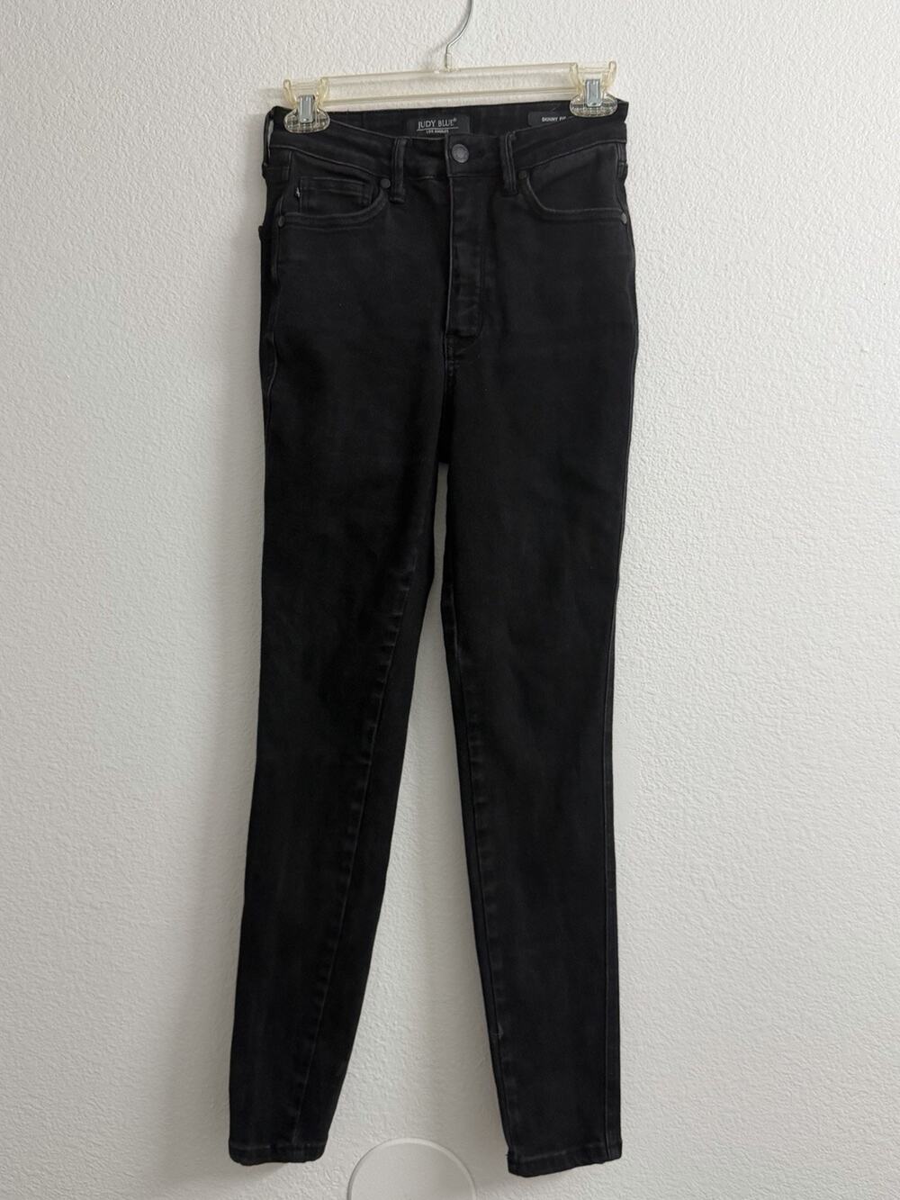 Judy Blue Jeans Womens 3/26 Skinny Fit Black High Rise Stretch Denim